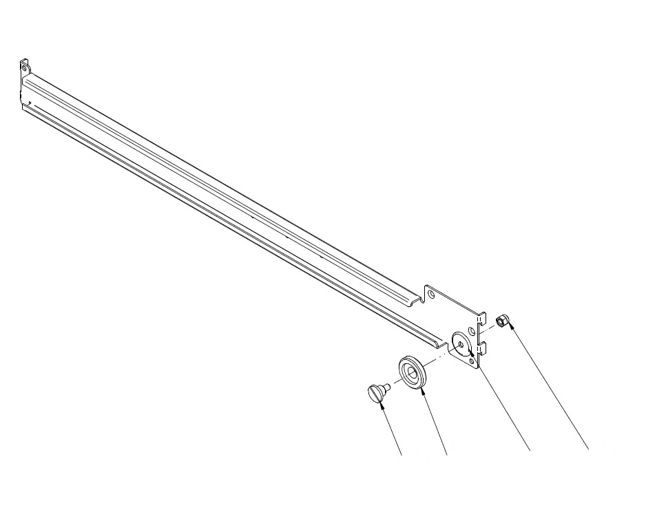 Правый нижний рельс в сборе