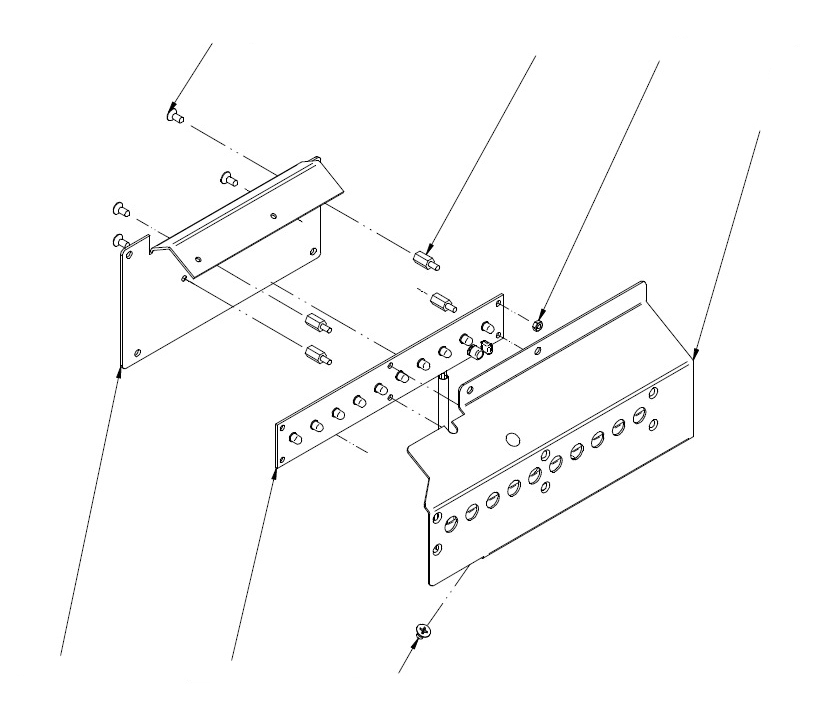 Левый датчик выдачи в сборе