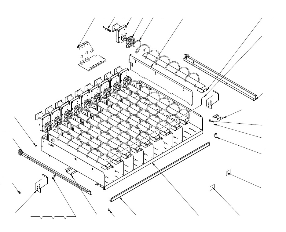 Поддон для баночных напитков, в сборе