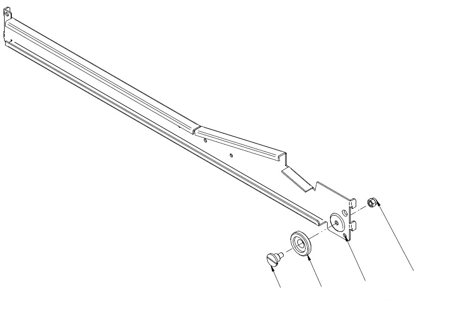 Правый верхний рельс в сборе