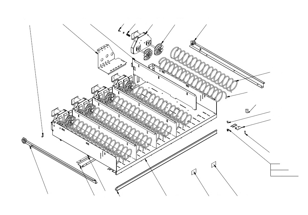 Поддон для снеков — двойная спираль в сборе