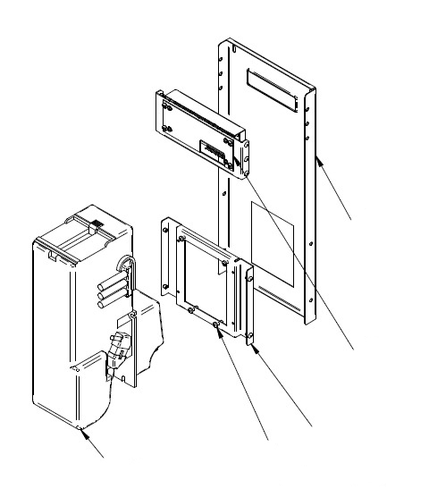 Платёжная система в сборе (обычная — прямой монетовыдаватель)