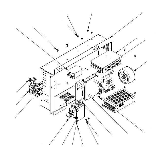 Панель питания в сборе