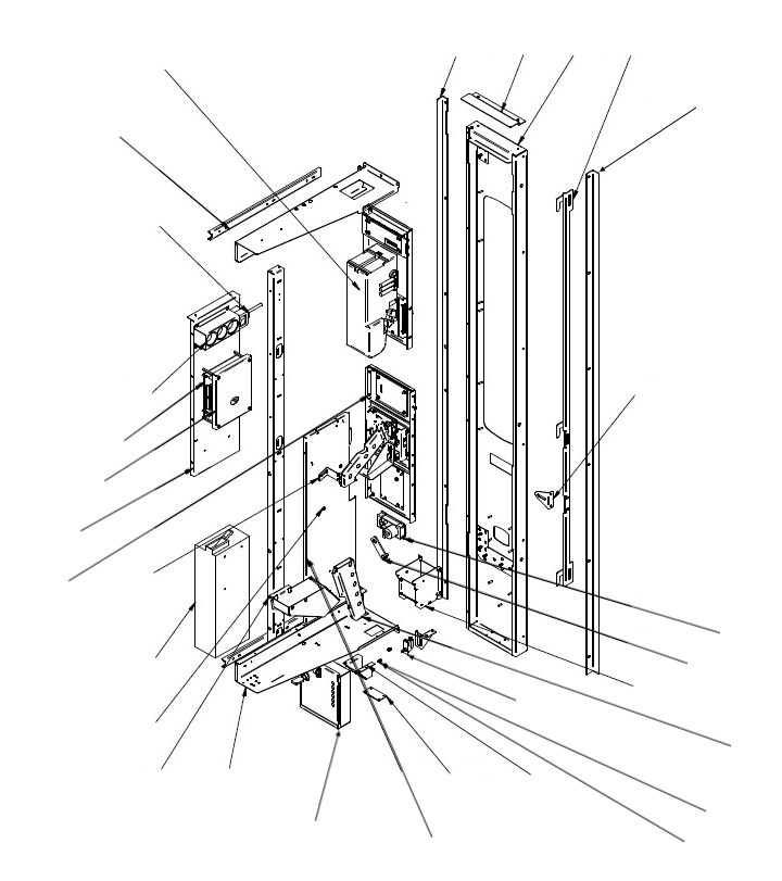 Раздвижная дверь в сборе (обычная)